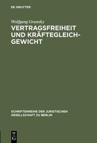 Front cover_Vertragsfreiheit und Kräftegleichgewicht