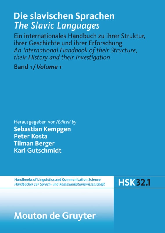 Front cover_Die slavischen Sprachen / The Slavic Languages. Halbband 1
