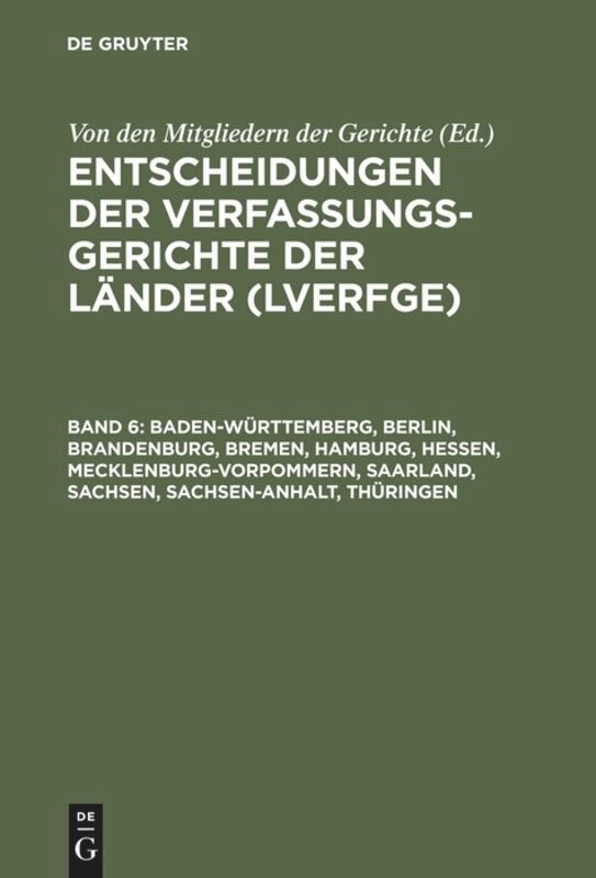 Front cover_Baden-Württemberg, Berlin, Brandenburg, Bremen, Hamburg, Hessen, Mecklenburg-Vorpommern, Saarland, Sachsen, Sachsen-Anhalt, Thüringen