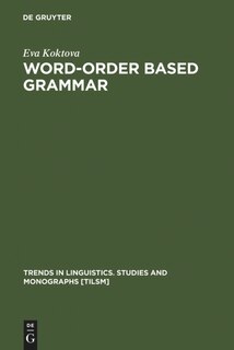 Front cover_Word-order Based Grammar