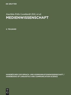 Couverture_Medienwissenschaft. 2. Teilband