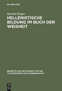 Couverture_Hellenistische Bildung im Buch der Weisheit