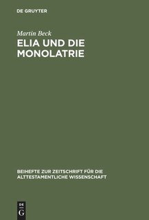 Front cover_Elia und die Monolatrie