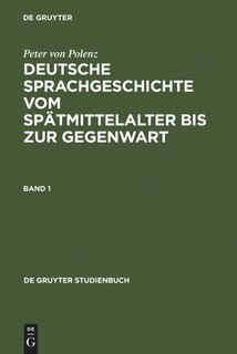 Front cover_Deutsche Sprachgeschichte vom Spätmittelalter bis zur Gegenwart
