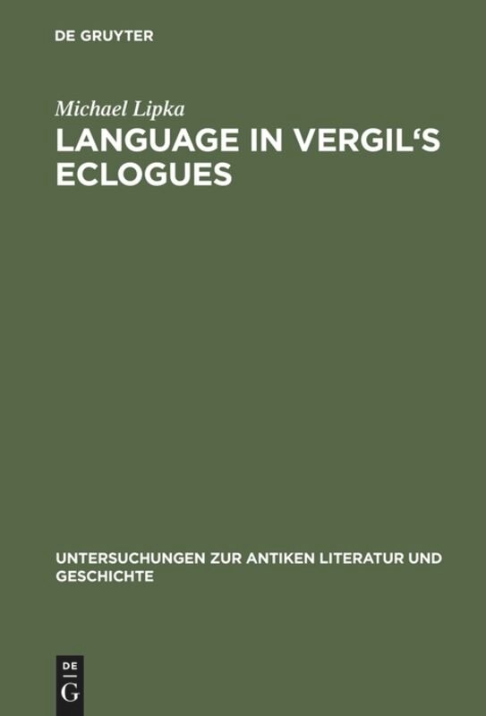 Front cover_Language in Vergil's Eclogues