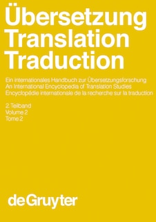 Couverture_&Uuml;bersetzung - Translation - Traduction. 2. Teilband