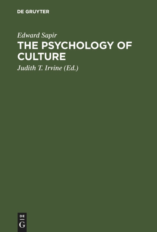 The Psychology of Culture: A Course of Lectures