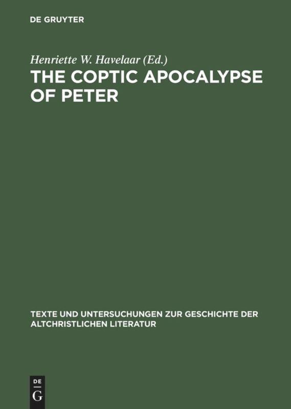 Front cover_The Coptic Apocalypse of Peter