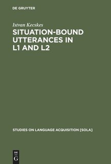 Front cover_Situation-bound Utterances In L1 And L2
