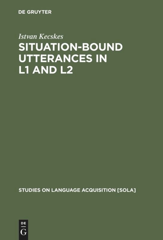 Front cover_Situation-bound Utterances In L1 And L2