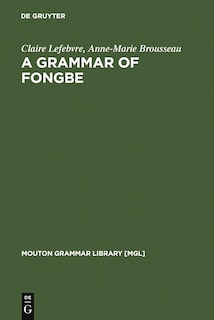 Front cover_Grammar of Fongbe