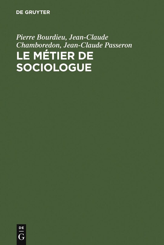 Couverture_Le métier de sociologue