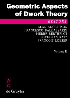Front cover_Geometric Aspects of Dwork Theory