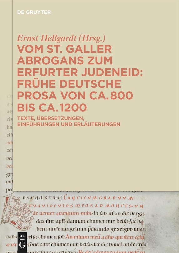 Front cover_Vom St. Galler Abrogans zum Erfurter Judeneid