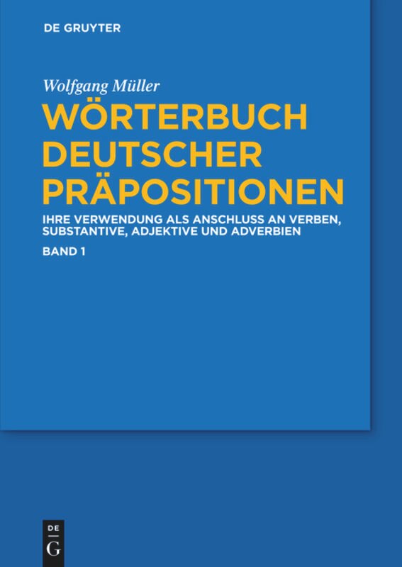Couverture_Wörterbuch deutscher Präpositionen