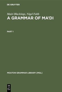 Front cover_A Grammar of Ma'di