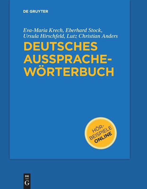 Front cover_Deutsches Aussprachewörterbuch