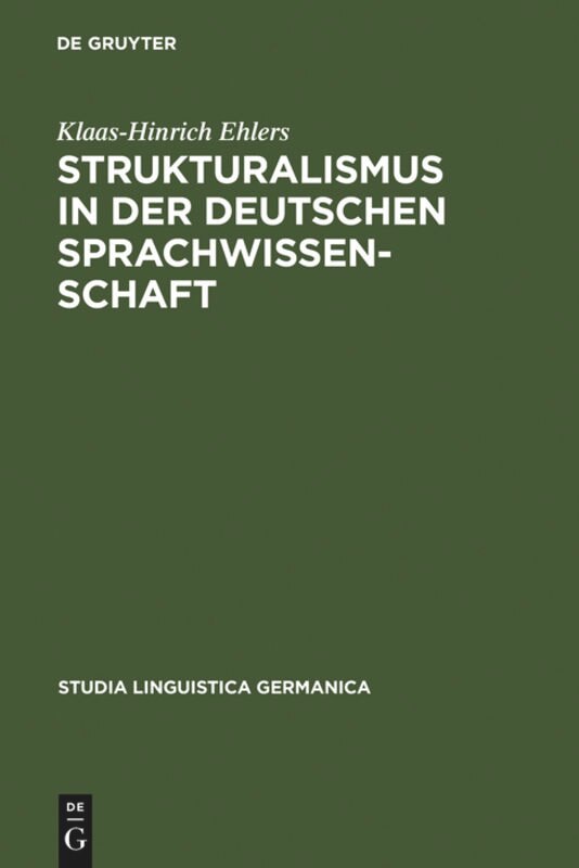 Front cover_Strukturalismus in der deutschen Sprachwissenschaft