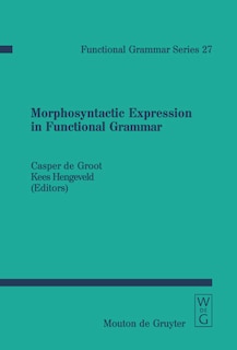 Front cover_Morphosyntactic Expression in Functional Grammar