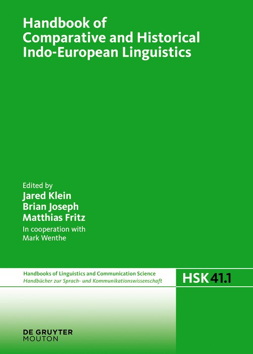 Front cover_Handbook of Comparative and Historical Indo-European Linguistics