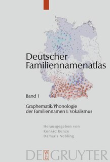 Front cover_Graphematik/Phonologie der Familiennamen I