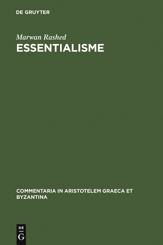 Front cover_Essentialisme