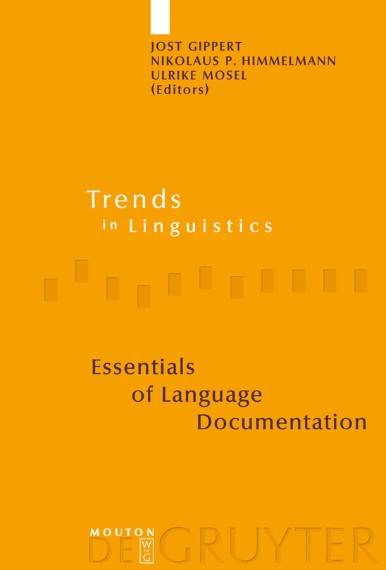 Front cover_Essentials Of Language Documentation