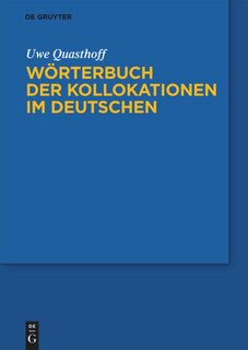 Front cover_Wörterbuch der Kollokationen im Deutschen