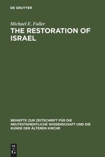 Front cover_The Restoration of Israel