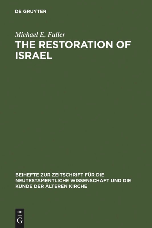 Front cover_The Restoration of Israel
