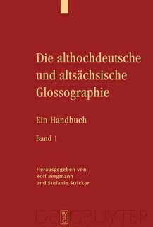 Front cover_Die althochdeutsche und altsächsische Glossographie
