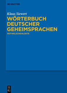 Front cover_Wörterbuch deutscher Geheimsprachen