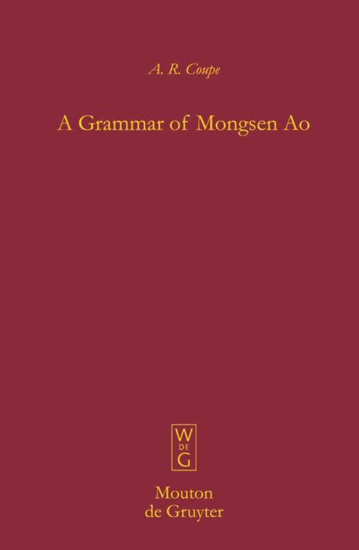 Front cover_A Grammar of Mongsen Ao