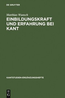 Front cover_Einbildungskraft und Erfahrung bei Kant