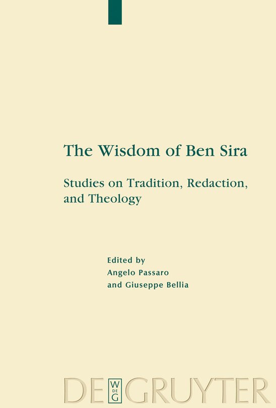 Front cover_The Wisdom of Ben Sira