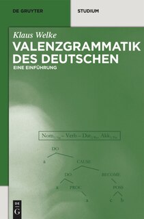 Front cover_Valenzgrammatik des Deutschen