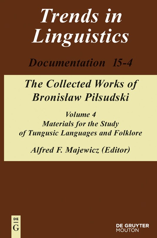 Front cover_Materials for the Study of Tungusic Languages and Folklore