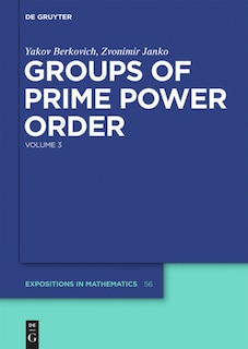 Front cover_Groups of Prime Power Order. Volume 3