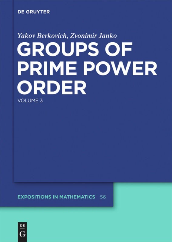 Front cover_Groups of Prime Power Order. Volume 3