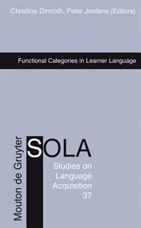 Couverture_Functional Categories in Learner Language