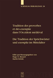 Couverture_Tradition des proverbes et des exempla dans l'Occident médiéval / Die Tradition der Sprichwörter und exempla im Mittelalter