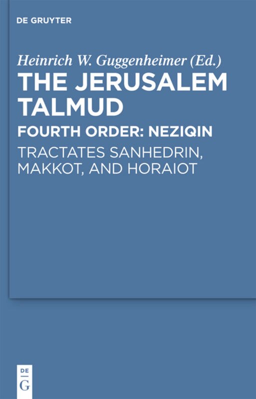 Front cover_Tractates Sanhedrin, Makkot, and Horaiot