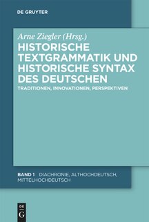 Front cover_Historische Textgrammatik und Historische Syntax des Deutschen