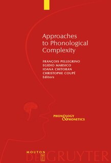 Front cover_Approaches to Phonological Complexity