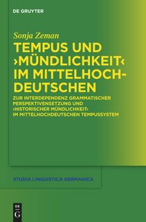 Front cover_Tempus und Mündlichkeit im Mittelhochdeutschen