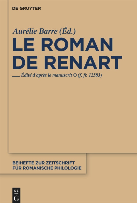 Couverture_Le roman de Renart