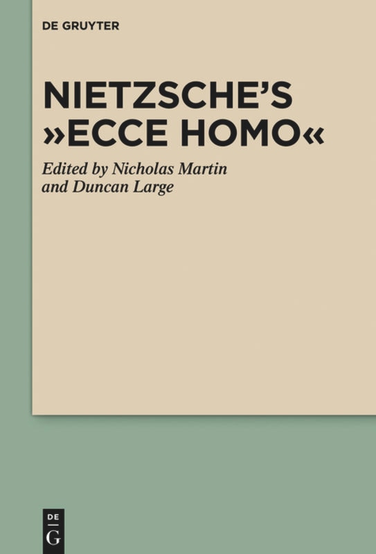 Front cover_Nietzsche&rsquo;s &ldquo;Ecce Homo&rdquo;