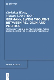 Front cover_German-Jewish Thought Between Religion and Politics