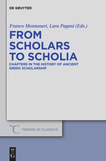 Front cover_From Scholars to Scholia