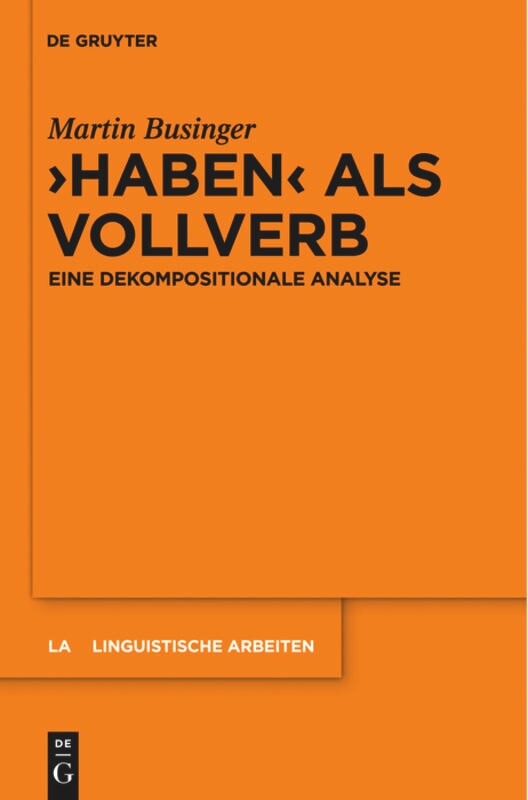 Couverture_Haben als Vollverb